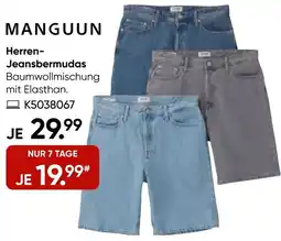 Galeria MANGUUN Herren Jeansbermudas Angebot