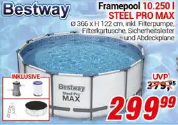 CENTERSHOP Bestway Framepool 10.250 l STEEL PRO MAX Angebot