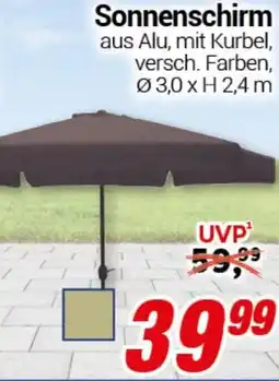 CENTERSHOP Sonnenschirm Angebot