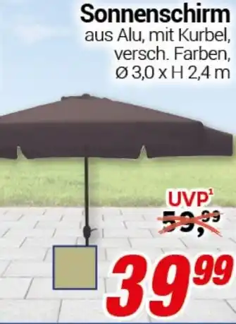 CENTERSHOP Sonnenschirm Angebot