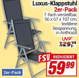CENTERSHOP Luxus-Klappstuhl Angebot