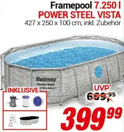 CENTERSHOP Bestway Framepool 7.250 l POWER STEEL VISTA Angebot