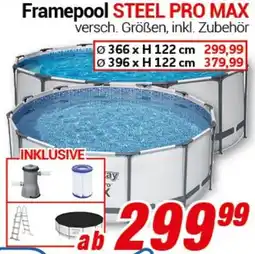CENTERSHOP Bestway Framepool STEEL PRO MAX Angebot