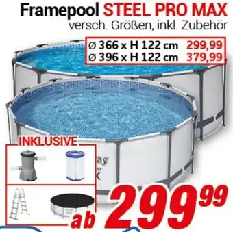 CENTERSHOP Bestway Framepool STEEL PRO MAX Angebot