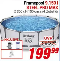CENTERSHOP Bestway Framepool 9.150 l STEEL PRO MAX Angebot