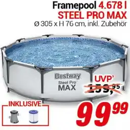 CENTERSHOP Bestway Framepool 4.678 l STEEL PRO MAX Angebot