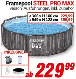 CENTERSHOP Bestway Framepool STEEL PRO MAX Angebot