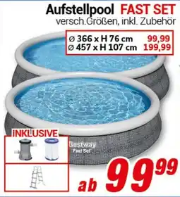 CENTERSHOP Bestway Aufstellpool FAST SET Angebot