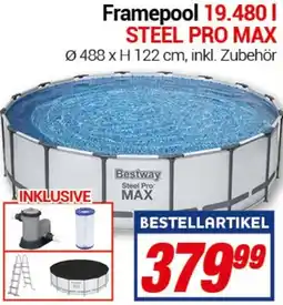 CENTERSHOP Bestway Framepool 19.480 l STEEL PRO MAX Angebot