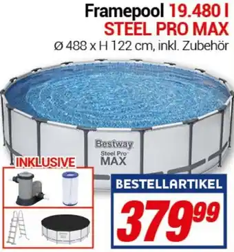 CENTERSHOP Bestway Framepool 19.480 l STEEL PRO MAX Angebot