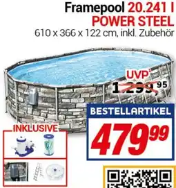 CENTERSHOP Bestway Framepool 20.241 l POWER STEEL Angebot