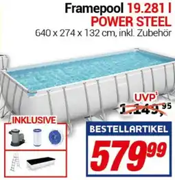 CENTERSHOP Bestway Framepool 19.281 l POWER STEEL Angebot