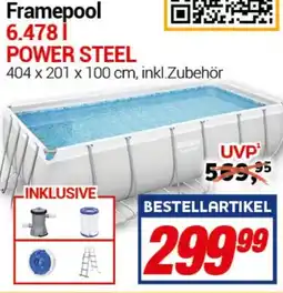 CENTERSHOP Bestway Framepool 6.478 l POWER STEEL Angebot