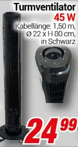 CENTERSHOP Turmventilator Angebot