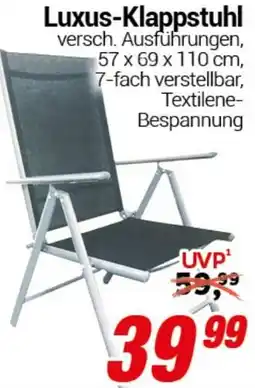 CENTERSHOP Luxus-Klappstuhl Angebot