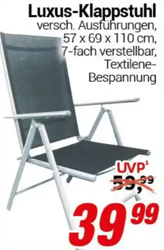 CENTERSHOP Luxus-Klappstuhl Angebot