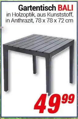 CENTERSHOP Gartentisch BALI Angebot