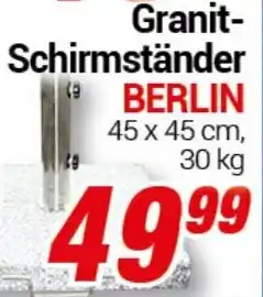 CENTERSHOP Granit Schirmständer BERLIN Angebot