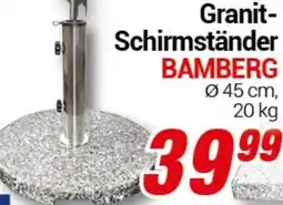 CENTERSHOP Granit Schirmständer BAMBERG Angebot
