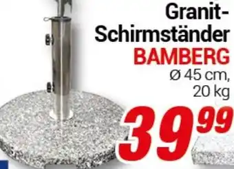 CENTERSHOP Granit Schirmständer BAMBERG Angebot
