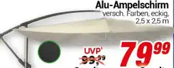 CENTERSHOP Alu-Ampelschirm Angebot