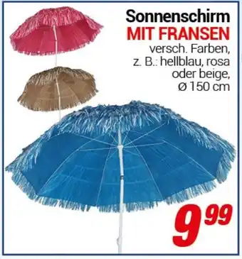CENTERSHOP Sonnenschirm MIT FRANSEN Angebot