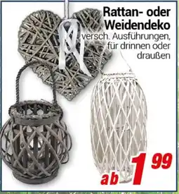 CENTERSHOP Rattan- oder Weidendeko Angebot
