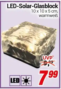 CENTERSHOP LED-Solar-Glasblock Angebot