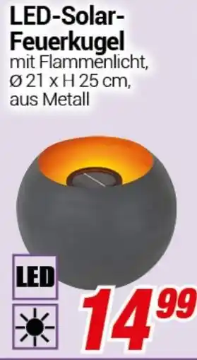CENTERSHOP LED-Solar Feuerkugel Angebot