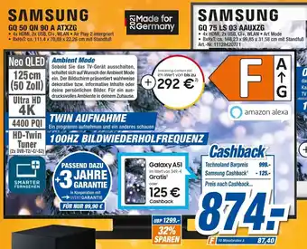 expert Techno Land Samsung GQ 50 QN 90 A ATXZG Angebot