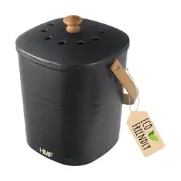 Netto Marken-Discount HMF 3780 Nachhaltiger Biomülleimer Küche, Geruchsdichter Komposteimer mit Deckel, 3 Liter, Schwarz Angebot