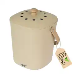 Netto Marken-Discount HMF 3780 Nachhaltiger Biomülleimer Küche, Geruchsdichter Komposteimer mit Deckel, 6 Liter, Beige Angebot