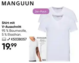 Galeria MANGUUN Shirt mit V-Ausschnitt Angebot