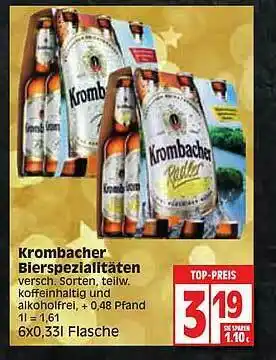 Edeka Krombacher Bierspezialitäten Angebot