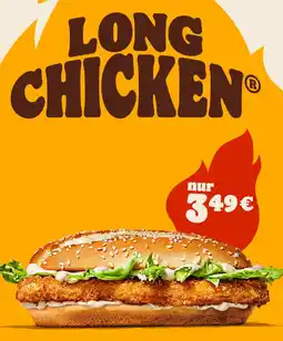 Burger King Long chicken Angebot