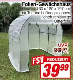 CENTERSHOP Folien-Gewächshaus Angebot
