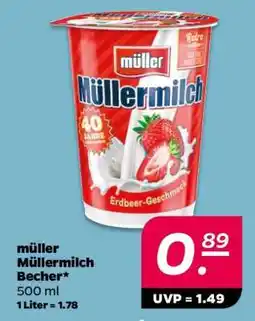 NETTO müller Müllermilch Becher Angebot