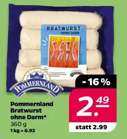 NETTO Pommernland Bratwurst ohne Darm Angebot