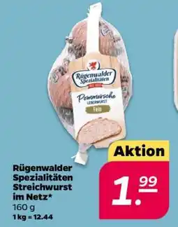 NETTO Rügenwalder Spezialitäten Streichwurst im Netz Angebot