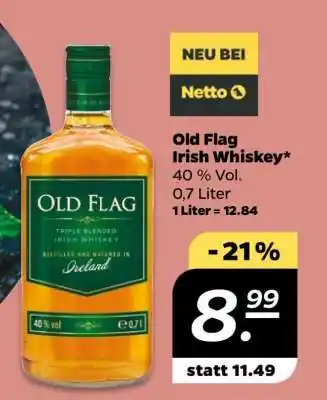 NETTO Old Flag Irish Whiskey Angebot