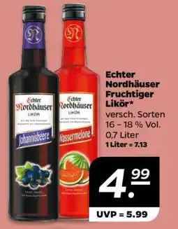 NETTO Echter Nordhäuser Fruchtiger Likör Angebot