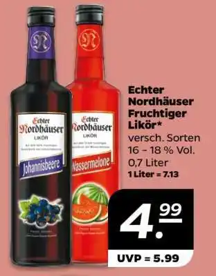 NETTO Echter Nordhäuser Fruchtiger Likör Angebot