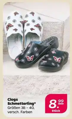 NETTO Clogs Schmetterling Angebot