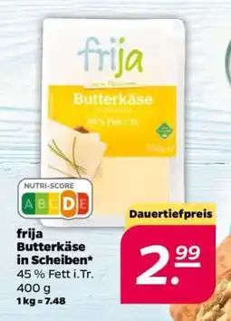 NETTO frija Butterkäse in Scheiben Angebot