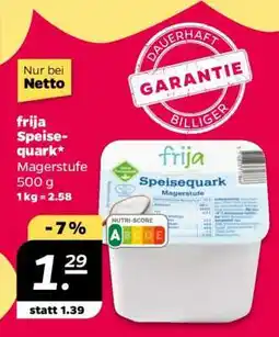 NETTO frija Speisequark Magerstufe 500 g Angebot