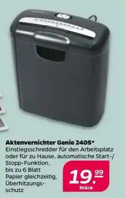 NETTO Aktenvernichter Genie 240S Angebot