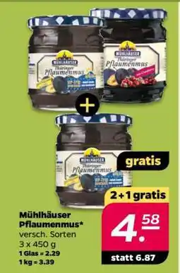 NETTO Mühlhäuser Pflaumenmus Angebot