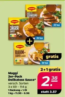 NETTO Maggi 2er-Pack Delikatess Sauce Angebot