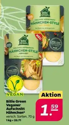 NETTO Billie Green Veganer Aufschnitt Hähnchen Angebot