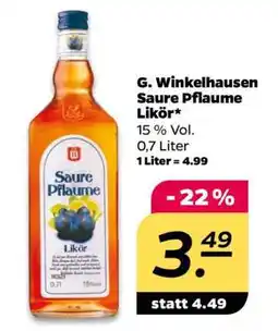 NETTO G. Winkelhausen Saure Pflaume Likör Angebot